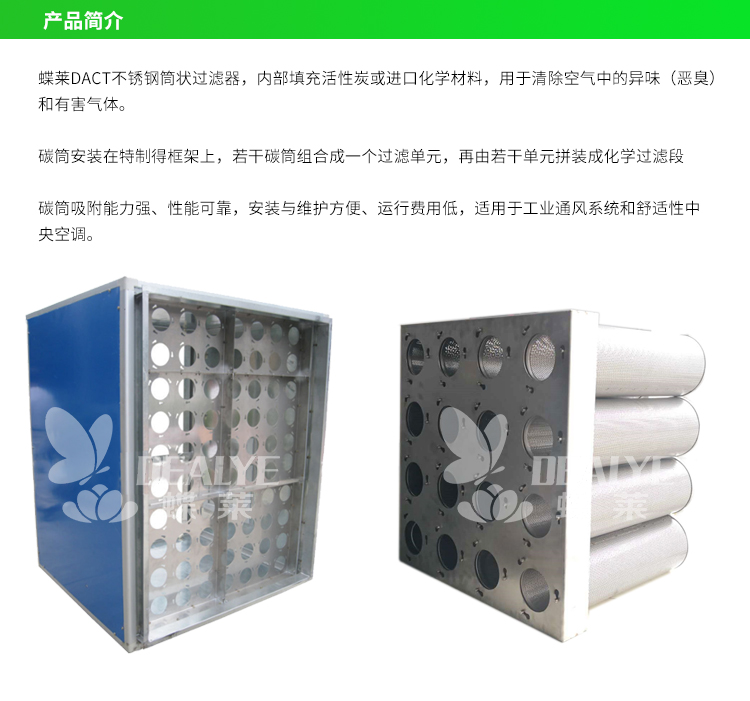 筒狀化學過濾器簡介